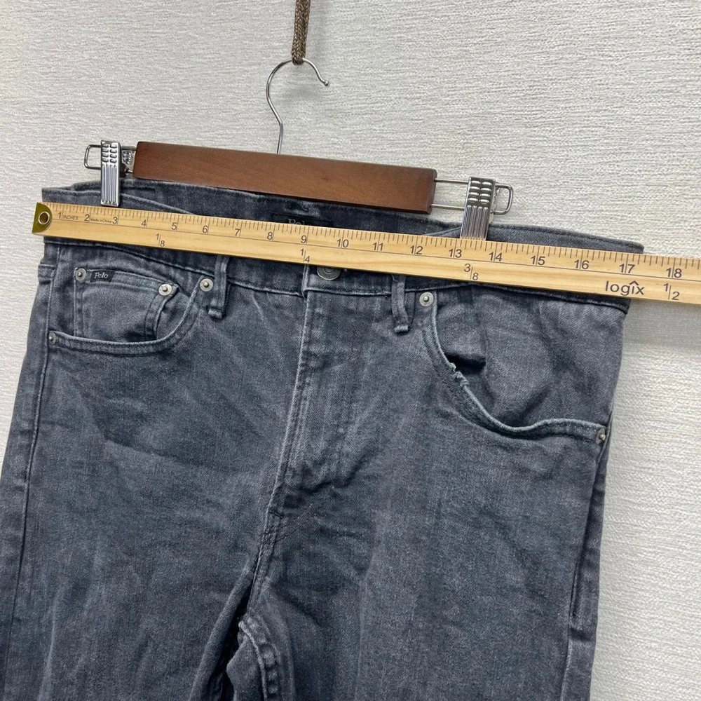 Polo Ralph Lauren Prospect‎ Straight Jeans Mens 33x32 (34/30) Black Faded Denim